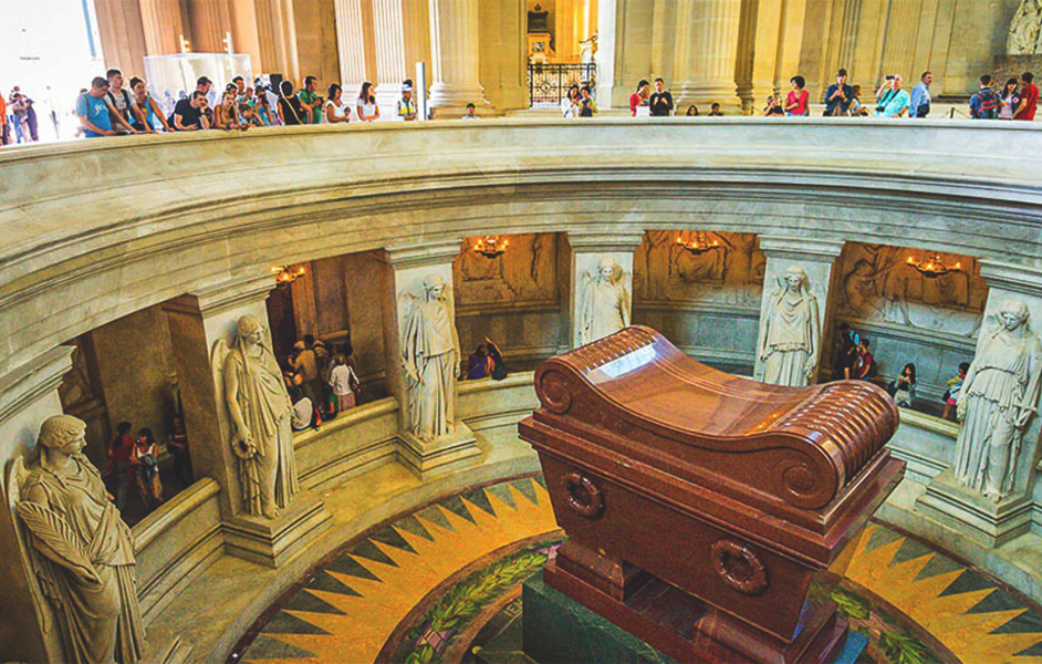 Tomb of Napoleon at Les Invalides in Paris with its grand dome - Paris Itinerary 5 days